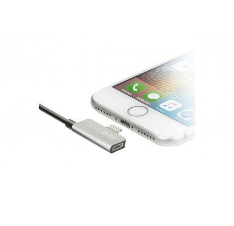 Interstep Lightning, ChargeN Listen,0,2м,Bk/Slv,TPE,мет.кон Кабель  INTERSTEP - chudovo-experts.ru – фото 1
