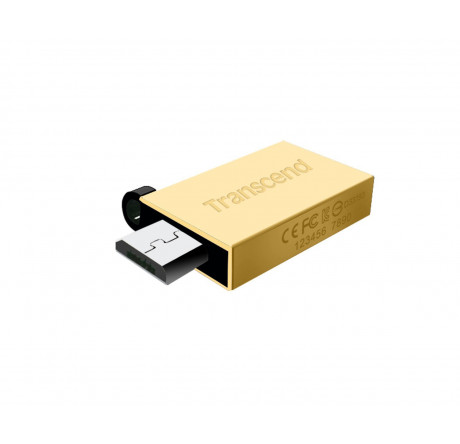 USB флеш-карта Transcend 16GB JETFLASH 380 OTG (Gold) Transcend - chudovo-experts.ru – фото 2