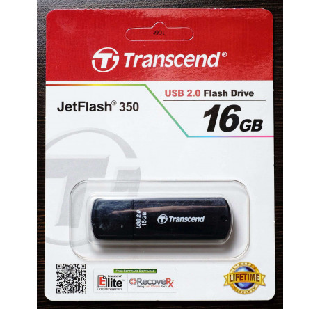 USB флеш-накопитель Transcend 350 USB 2.0 Flash Drive 16GB Transcend - chudovo-experts.ru – фото 1