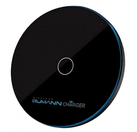 Qumann QWC-02 Wireless Disc Qi Fast Charger Black 50520 Беспроводное зарядное устройство  QUMANN - chudovo-experts.ru – фото 1