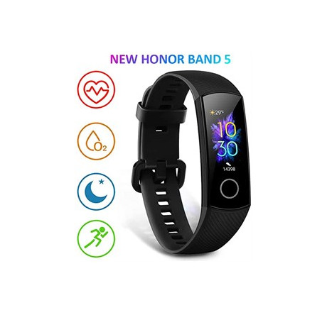 Honor Band 5 Black/0,95” AMOLED/кардио, спортивный, бассейн режимы/TruSleep/водонепро Фитнес-браслет Huawei - chudovo-experts.ru – фото 1