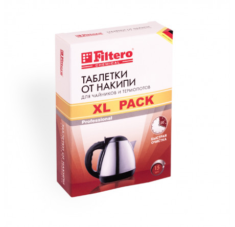Таблетки от накипи д/чайников Filtero XL Pack, арт 609 Filtero - chudovo-experts.ru – фото 2