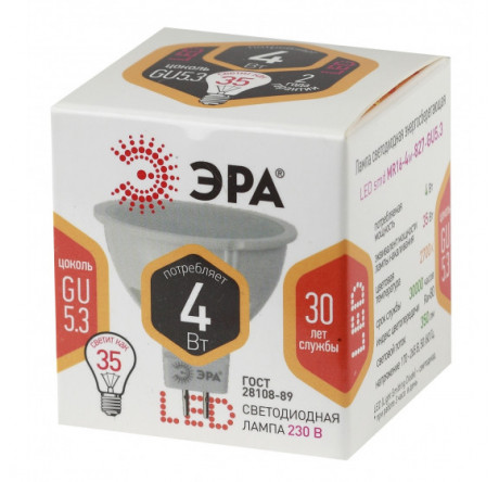 LED MR16-4W-827-GU5.3 ЭРА ЭРА - chudovo-experts.ru – фото 1