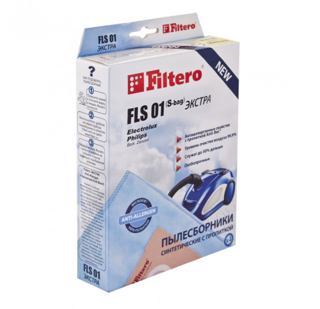 Пылесборник Filtero FLS 01 (S-bag) (4) ЭКСТРА Filtero - chudovo-experts.ru – фото 1
