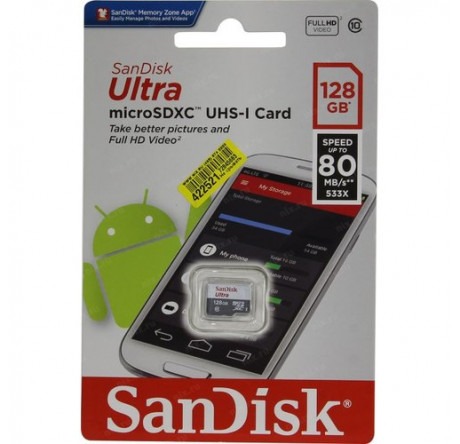 Карта памяти Sandisk microSDXC 128Gb Class10 с адаптером Sandisk - chudovo-experts.ru – фото 1
