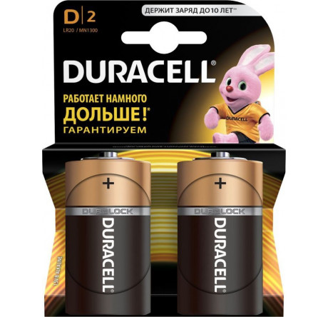 Duracell LR20-2BL (блистер) 2шт Батарея Duracell - chudovo-experts.ru – фото 1