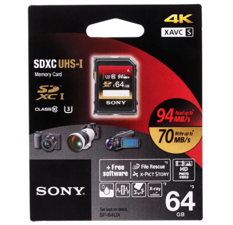 Карта памяти Sony SDHC 64 Gb Class 10 Sony - chudovo-experts.ru – фото 1