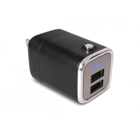 Адаптер питания iWalk charger 2хUSB black Noname - chudovo-experts.ru – фото 1