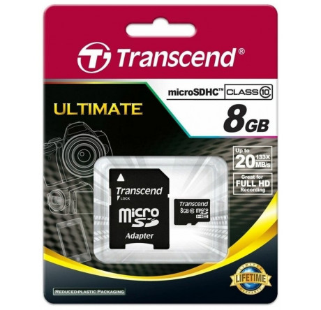 Карта памяти Transcend 8GB SDHC Class10 Transcend - chudovo-experts.ru – фото 1