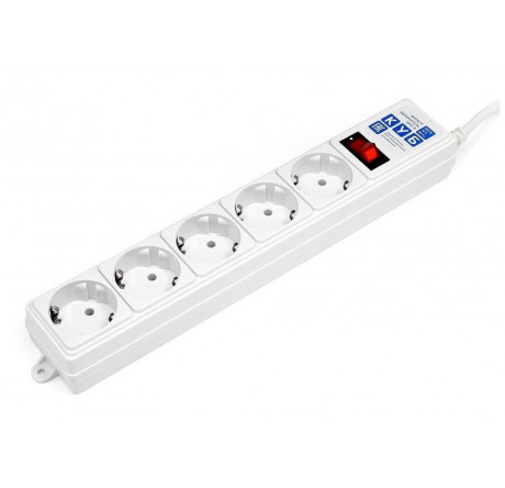 Сетевой фильтр Power Cube SPG-B-6-WHITE 1,9 м 5 розеток белый 10 Power Cube - chudovo-experts.ru – фото 1